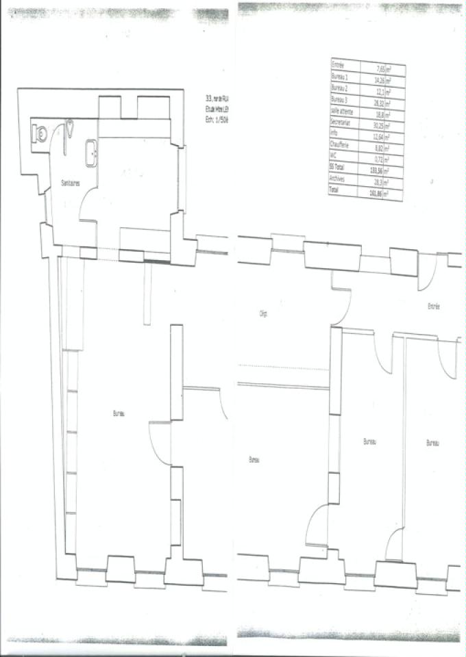 Bureau Bordeaux 170m² Location bureau Bordeaux Gironde OLBUR2531444 2